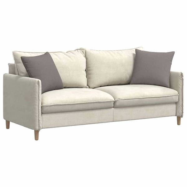 Sofakuddar 2 pcs Taupe 45 x 45 cm tyg