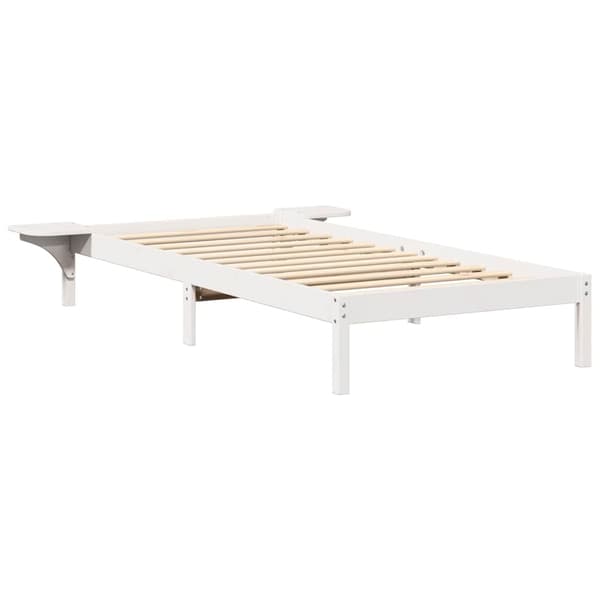 Sängram Vit 100 x 200 cm Massiv furu
