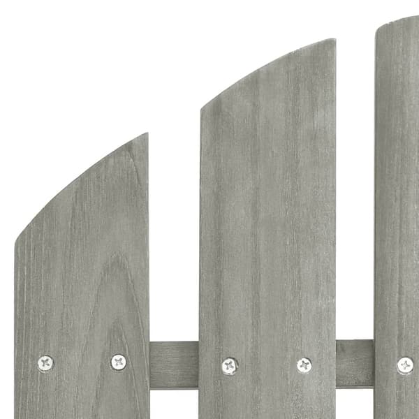 Adirondackstolar med bord massivt granträ grå