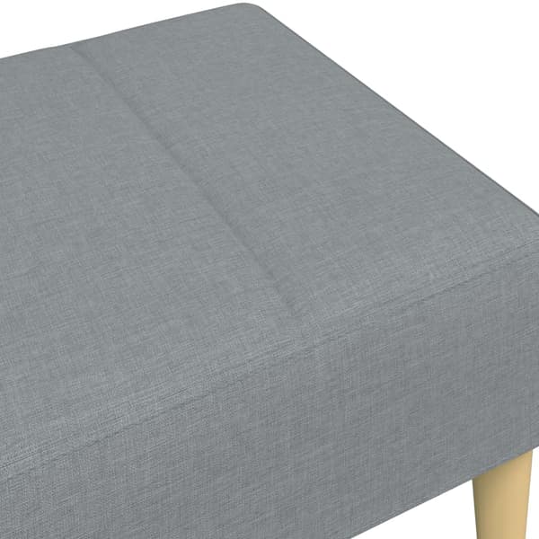 Fotpall Ljusgrå 77x55x31 cm tyg