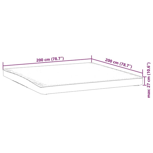 Madrasskydd vit 200x200 cm vattentät
