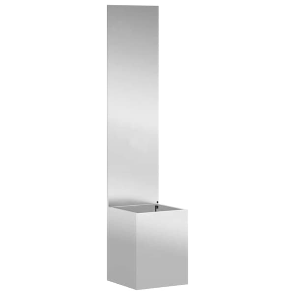 Trädgårds integritetsskärm Silver 32 x 150 cm Galvaniserat stål
