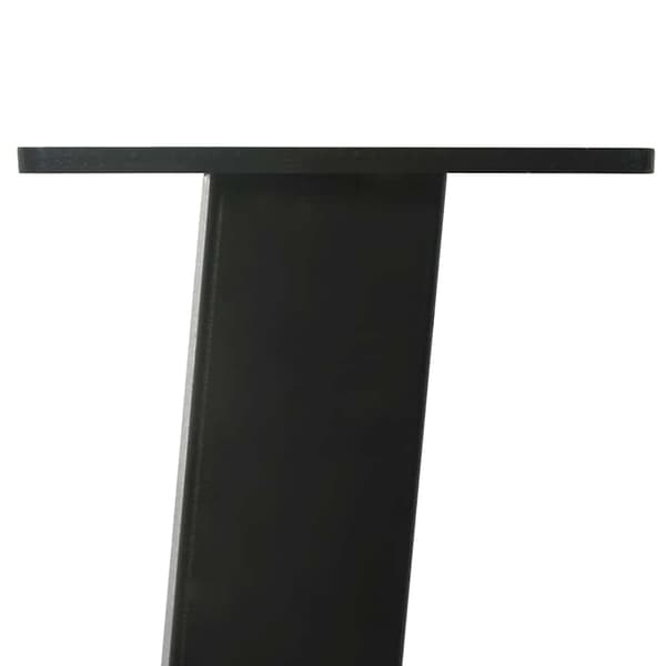 Soffbordsben 4 st svarta 30 cm stål