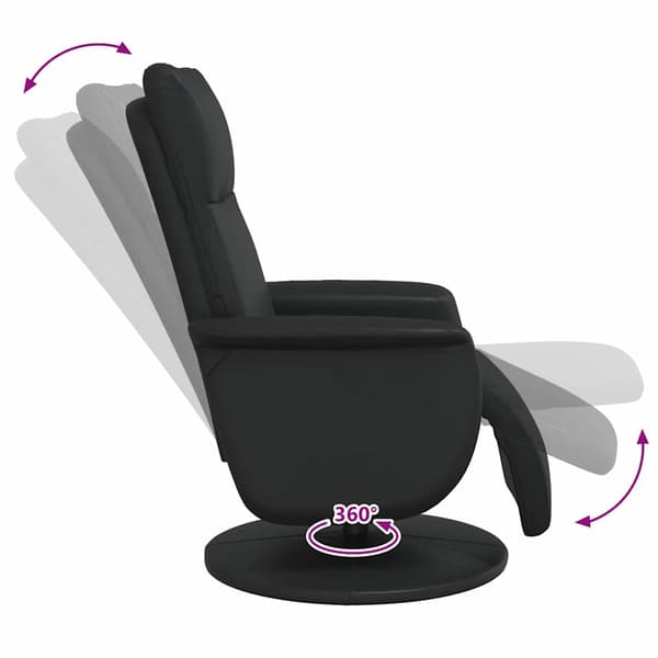 Massagefåtölj Svart Konstläder