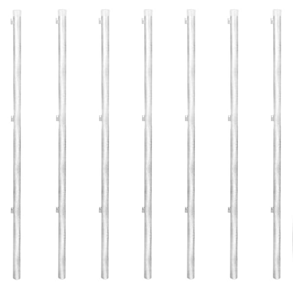Gunnebostängsel med stolpar galvaniserat stål 15x1 m silver