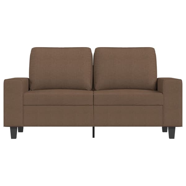 2-sitssoffa brun 120 cm tyg