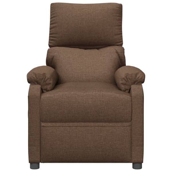 Massagefåtölj brun tyg