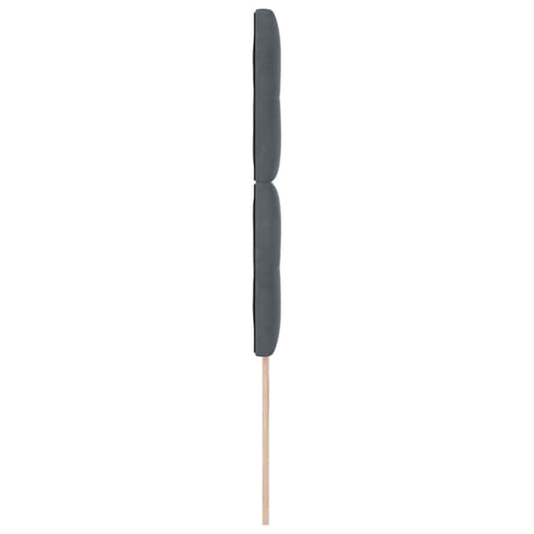 Huvudgavel Mörkgrå 90 cm Sammet