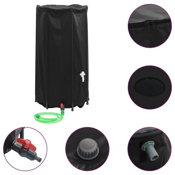 Vattentank med kran vikbar 100 L PVC