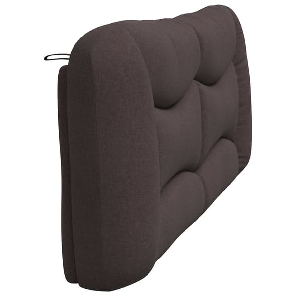 Headboard Cushion "Hvar" Dark Brown 200 cm Fabric
