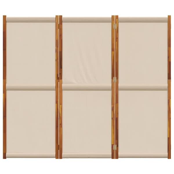 Rumsavdelare 3 paneler taupe 210x180 cm