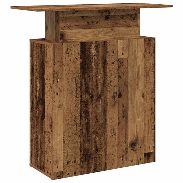 Receptionsdisk åldrat trä 100x40x104 cm konstruerat trä