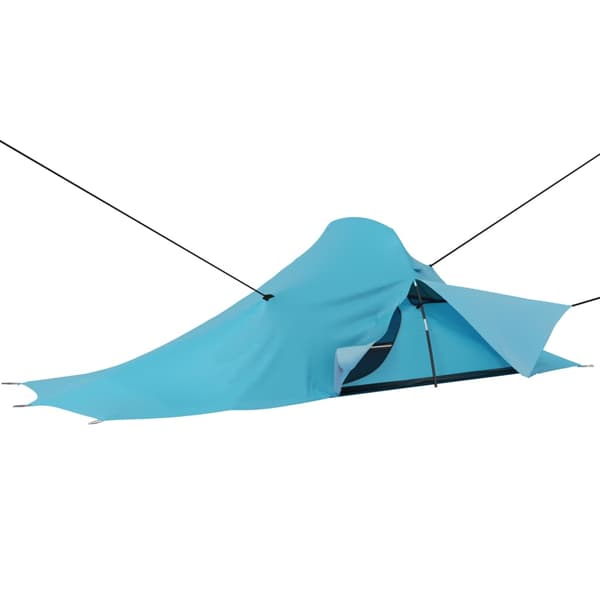 Campingtält 317x240x100 cm blå