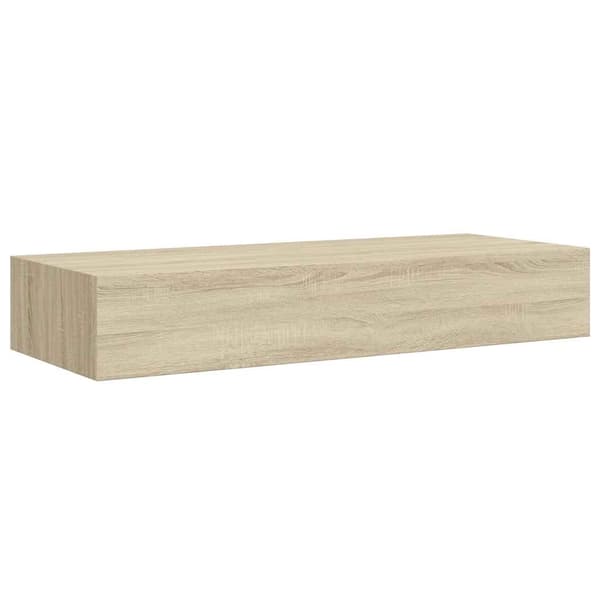Väggmonterad låda ek 60x23,5x10 cm MDF
