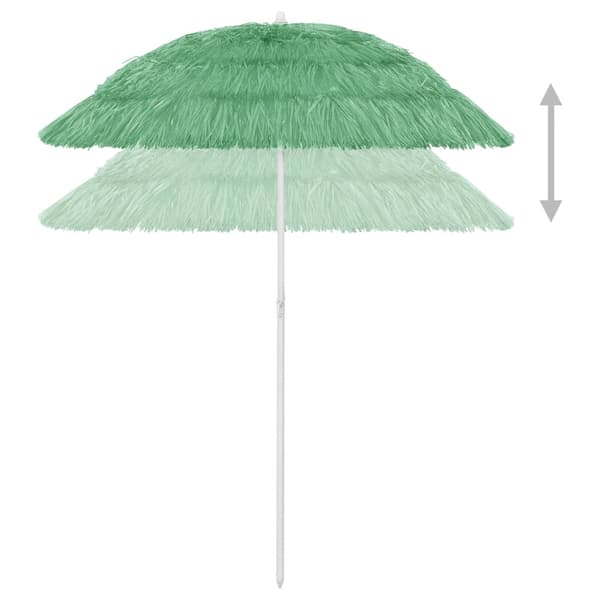 Strandparasoll Hawaii grön 180 cm