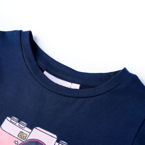 T-shirt för barn marinblå 116