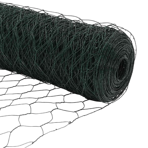 Hexagonstängsel Grön 1 x 10 m PVC