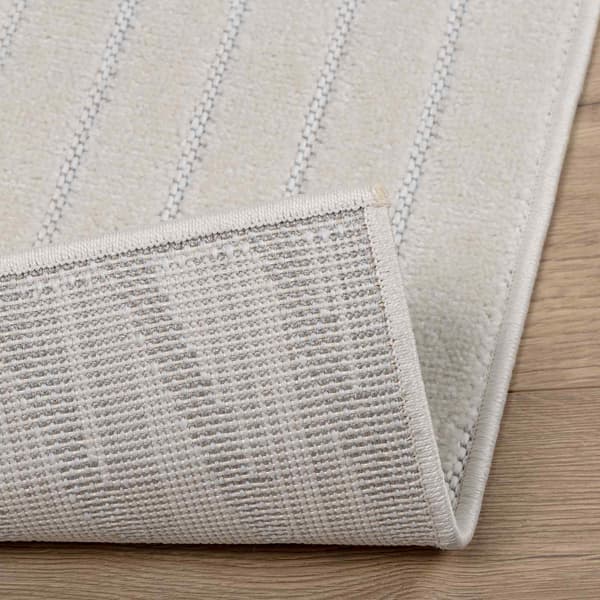 Områdesmattor Rektangulär PALMERAS Kräm 150 x 80 cm Polyester