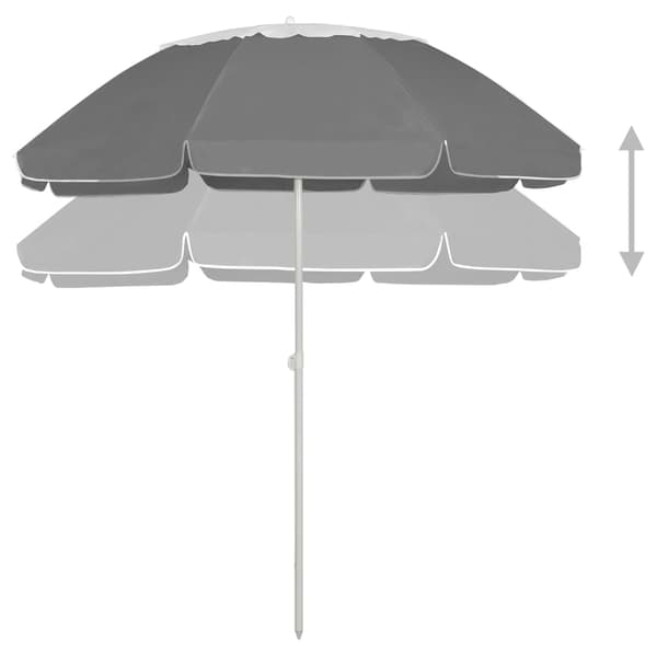 Strandparasoll antracit 300 cm