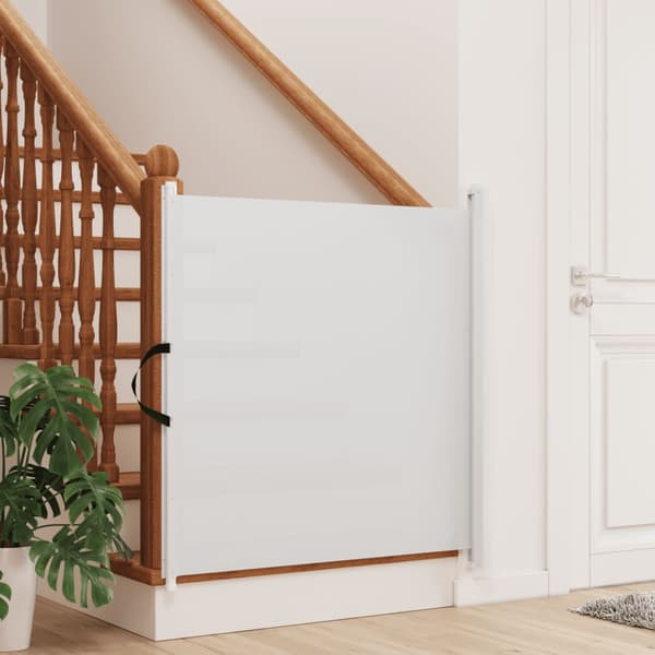 Infällbar husdjursgrind vit 82,5x125 cm
