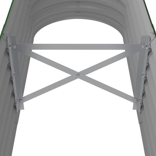 Odlingslåda galvaniserat stål 152x40x36 cm grön