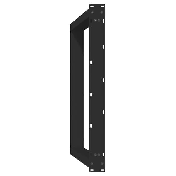 Matbordsben U-formade 2 st svarta 90x(72-73) cm stål