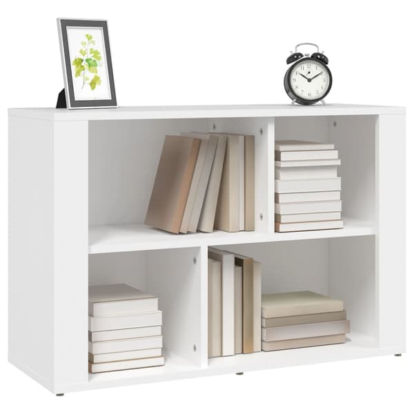 Skänk vit 80x30x54 cm konstruerat trä