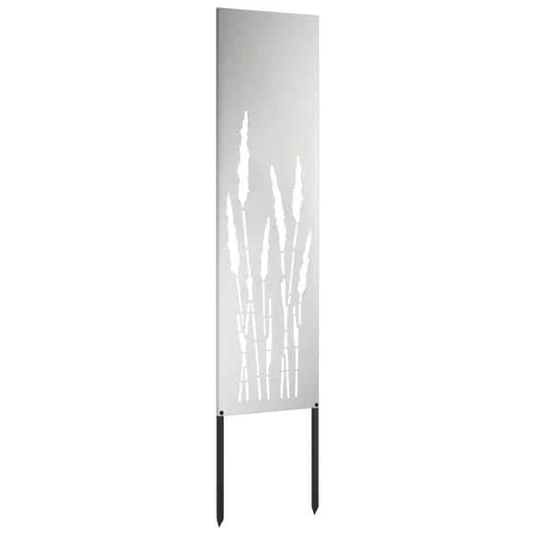 Trädgårds integritetsskärm Silver 32 x 140 cm Galvaniserat stål
