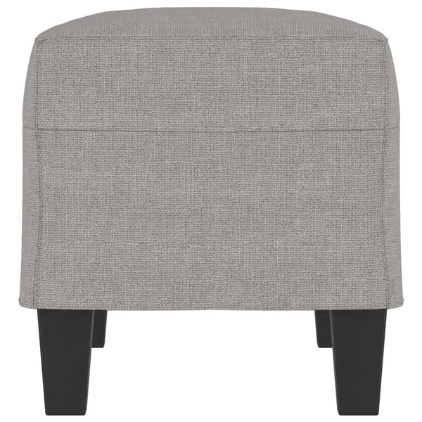 Bänk ljusgrå 70x35x41 cm tyg