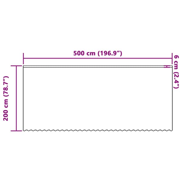 Spetsgardin med gardiner Blommor Vit 200 x 500 cm Polyester