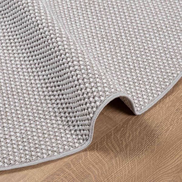 Inomhusmatta LUGO Krämfärgad och grå Ø 160 CM Polyester