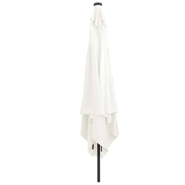 Trädgårdsparasol Sand 295 x 295 x 245 cm Polyester och Stål