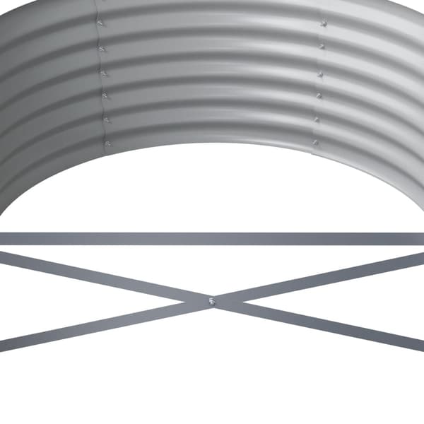 Odlingslåda galvaniserat stål 620x80x36 cm grön