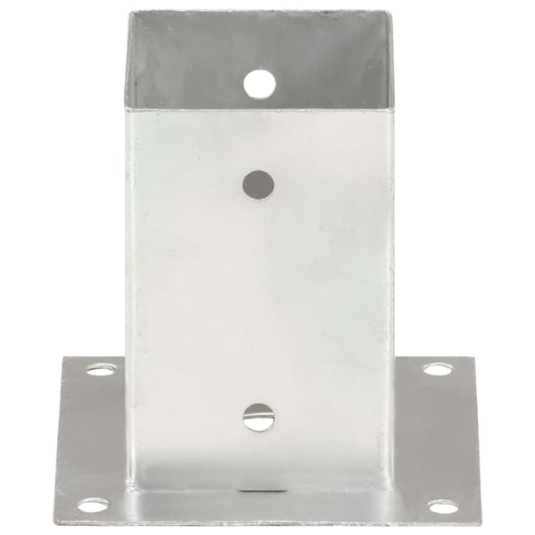 Stolpfot 4 st galvaniserad metall 91 mm