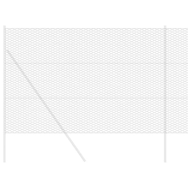 Hexagonstängsel Grå 1.6 x 10 m Stål
