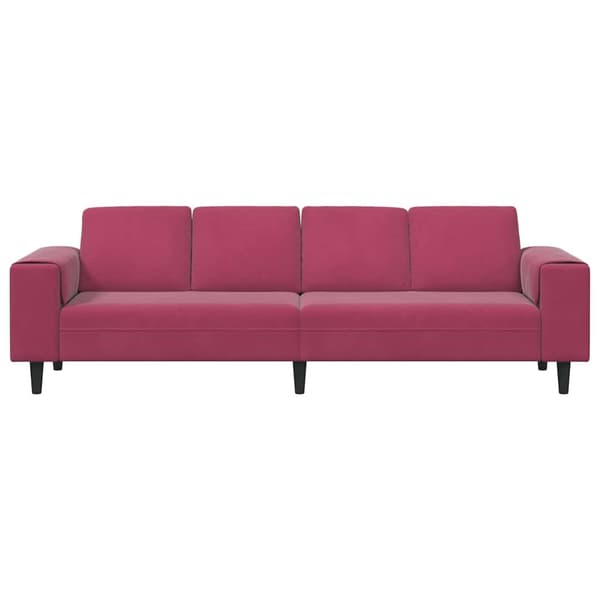 Vardagsrumsoffa Vinröd 250 x 77 x 76 cm