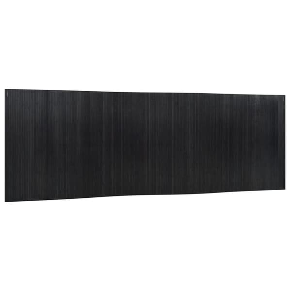 Rumsavdelare svart bredd 600 cm höjd 165 cm bambu