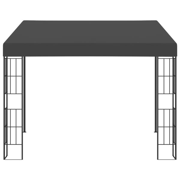 Väggmonterad paviljong 3x3 m antracit tyg