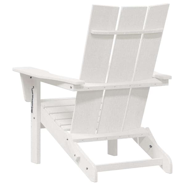 Fällbar Adirondack Stol Vit 80,5 x 74,5 x 92 cm HDPE