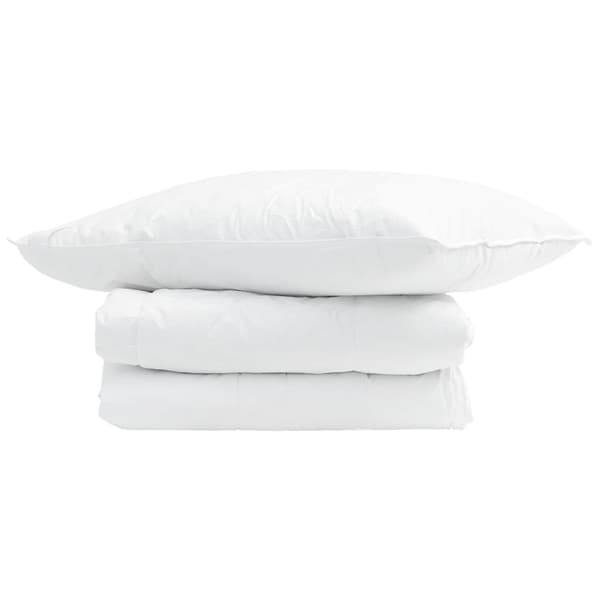 Sommar Duvet med kudde 2 pcs Vit Dunfjäder
