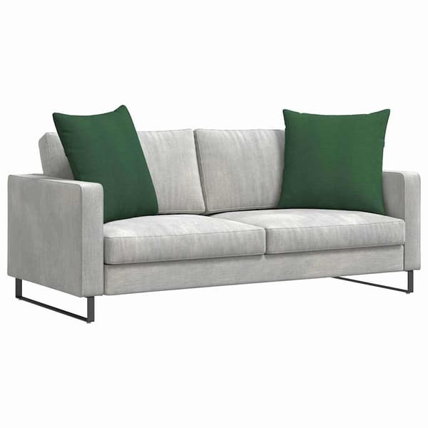 Sofakuddar 2 pcs Mörkgrön 60 x 60 cm Kordread tyg
