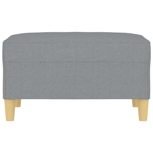 Fotpall Ljusgrå 70x55x41 cm tyg