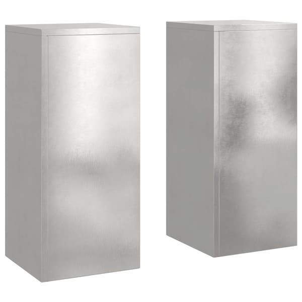 Växtställ 2 pcs Silver 24 x 24 x 55 cm Rostfritt stål