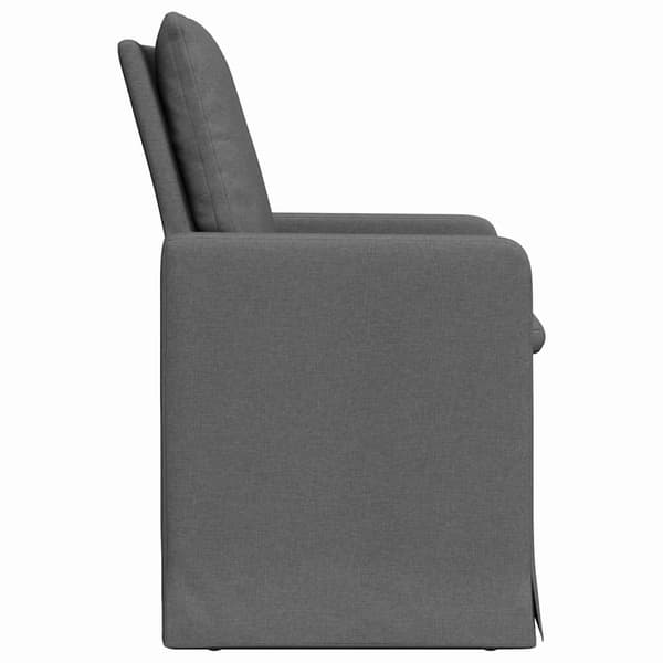 Matstolar 2 pcs Mörkgrå 57 x 67 x 98 cm tyg