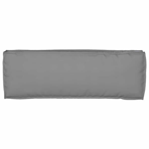 Pallkuddset 2 pcs Grå 120 x 40 x 8 cm Oxford Tyg