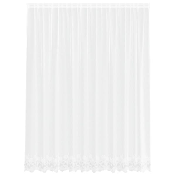 Spetsgardin med gardiner Vit 300 x 245 cm Polyester