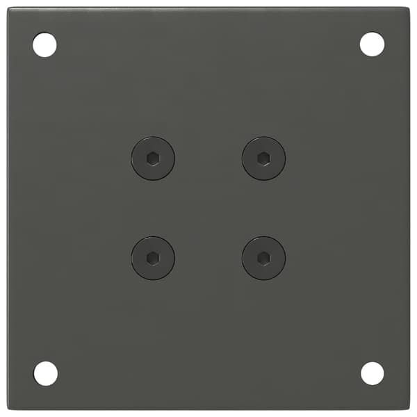 Soffbordsben 4 st antracit 42-44 cm stål