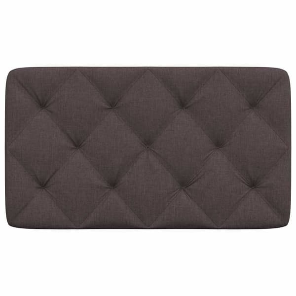 Headboard Cushion Dark Brown 80 cm Fabric