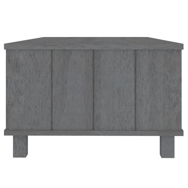 Soffbord HAMAR mörkgrå 100x55x35 cm massiv furu