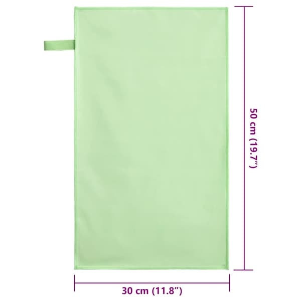 Sporthanddukar 2 pcs Grön 50 x 30 cm Polyester och polyamid